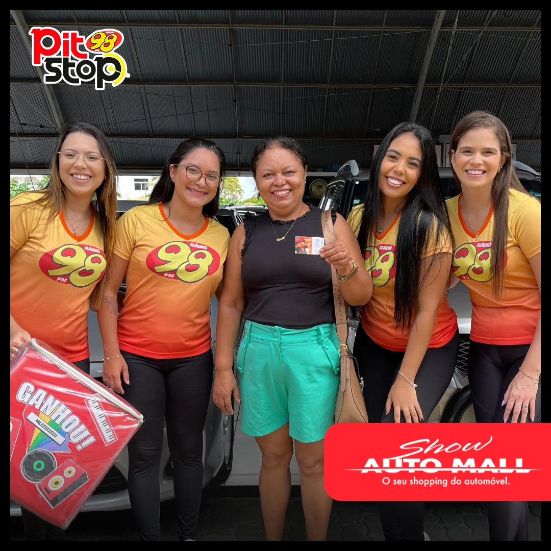 98FMNatal's tweet photo. 🎉🚗 A animação continua no Pit-Stop 98 FM no Show Auto Mall! Não perca mais nenhum momento dessa festa. Venha conferir as promoções especiais e se divertir conosco! 🎈🎶 #PitStop98 #ShowAutoMall https://t.co/uIPGqSNfMp