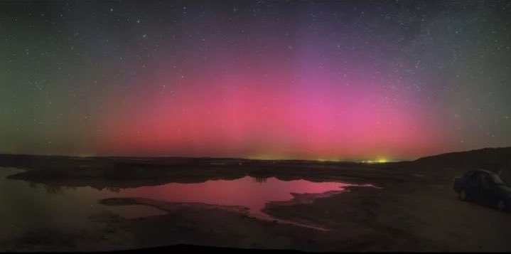 IranianPlateau's tweet image. نخستین حضور شفق قطبی در فلات ایران، سه‌قلعه فردوس، خراسان جنوبی

عکس از آزاد کریمی