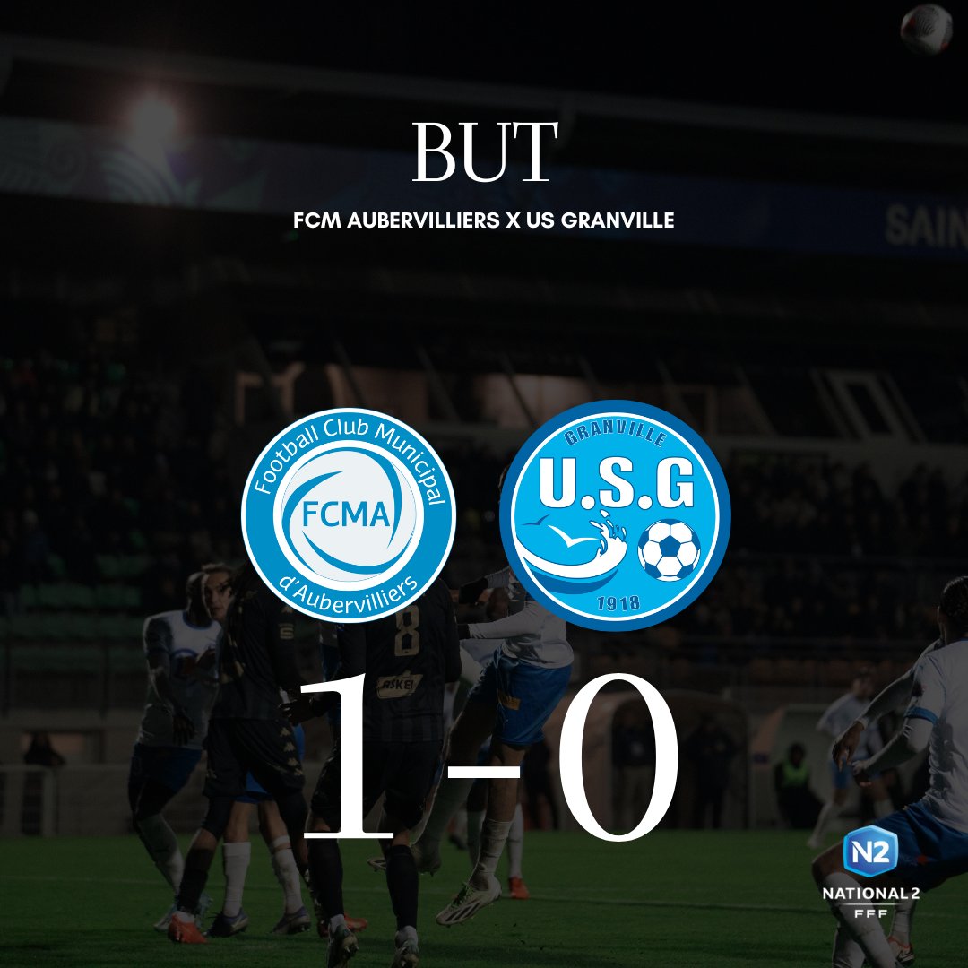 3' Aubervilliers ouvre le score. #FCMAUSG 1⃣-0⃣
