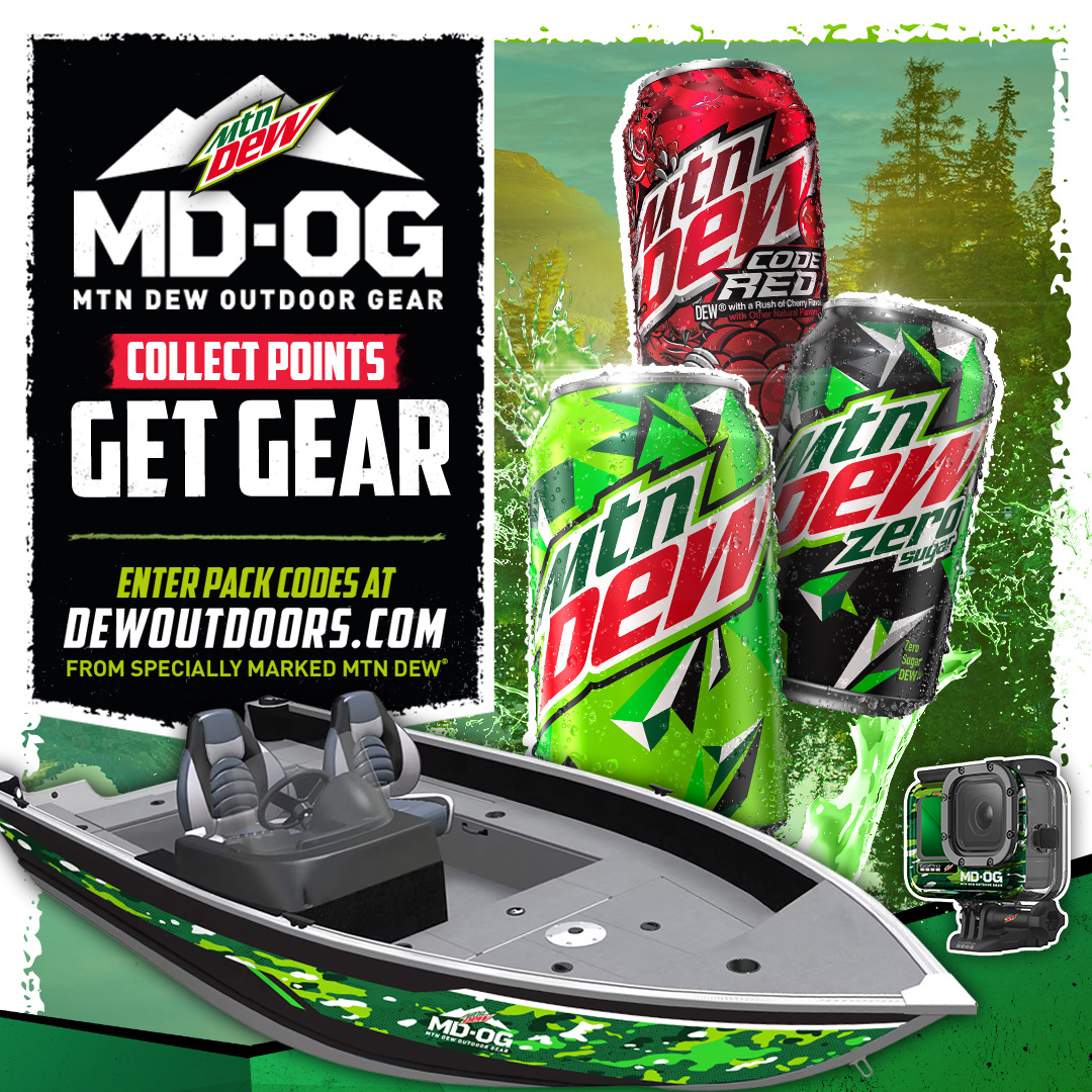 Nothing beats a great day of fishing, especially with a cooler full of ice cold Mtn Dew. And even better - your chance to score gear! bernicks.co/3WCk2V7