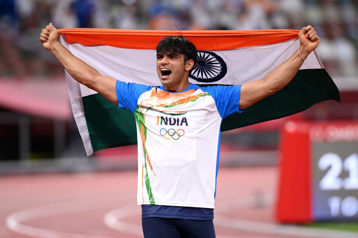 Congratulations to the pride of India, Javelin star @Neeraj_chopra1 for his historic Silver medal win with an 88.36-meter throw! A moment of immense pride for our nation.