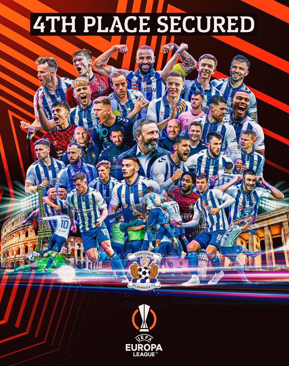 We are Ayrshire Killie. 

We are Europa League.