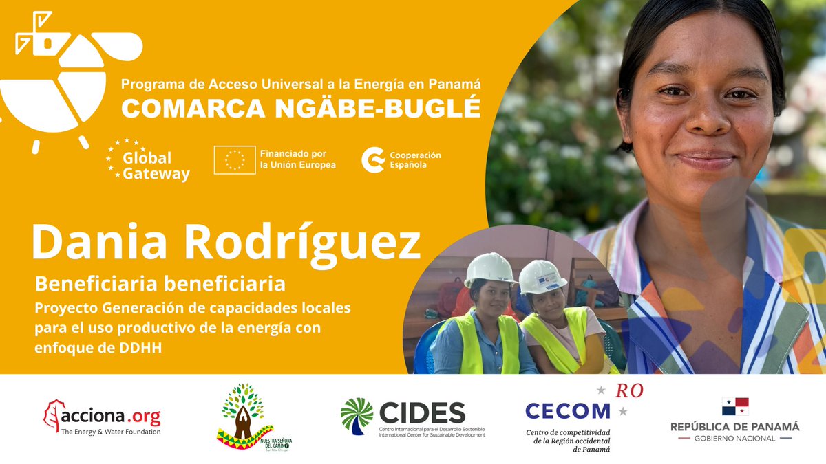 AHORA en Panel de Transición Energética de #EspacioEUROPA presentamos el Programa de Energía en la Comarca Ngäbe-Buglé. Avances y experiencias con la participación de jóvenes y mujeres beneficiarios en capacitación  y en el uso productivo de la energía