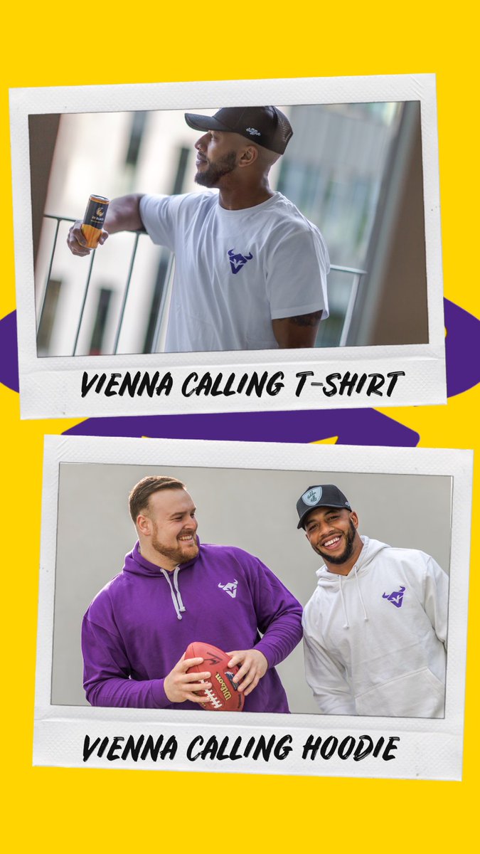 Check out the #ViennaCalling merch line for adults & kids!💜🛒 👉🏽 viennavikings.shop/T-Shirt-Vienna…