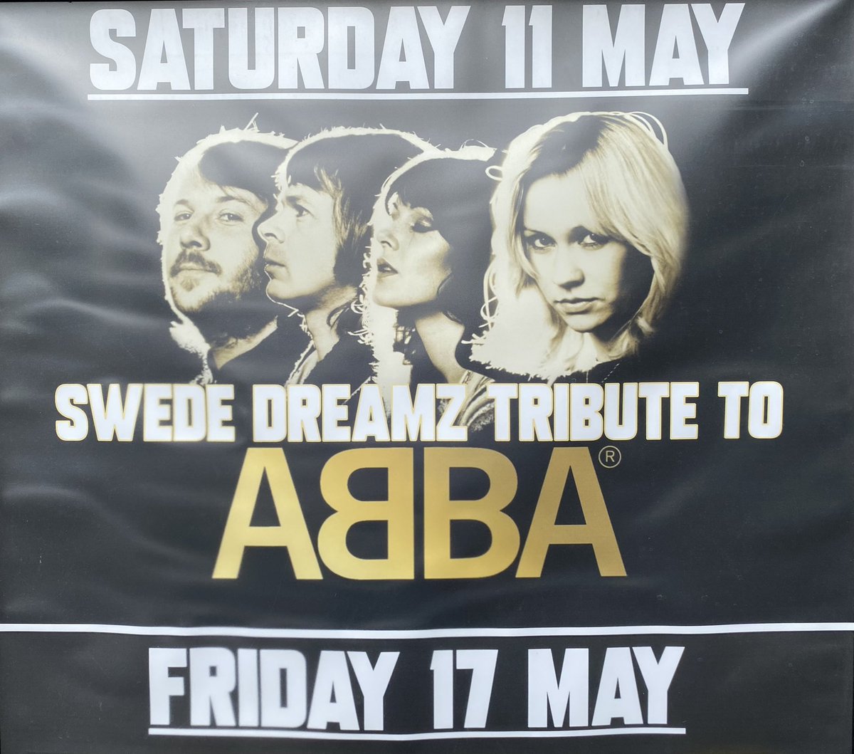 It’s ABBA Night <a href="/TheRiverRooms/">The River Rooms</a> in #stourbridge. Mamma Mia, here we go again #swededreamz #abbatribute