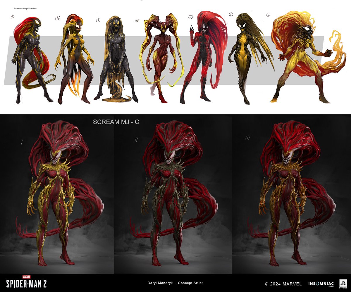 #SpiderMan #SpiderMan2PS5 #conceptart #gameart #videogames 
some of the concepts done for Scream