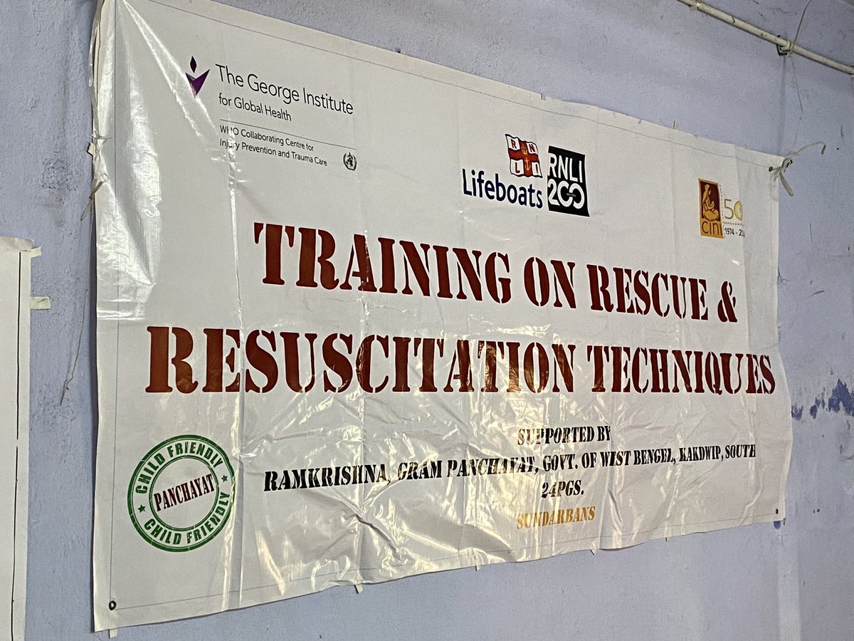 3 children tragically drown each day in the Sundarbans area of West Bengal. To help combat this, @RNLI & @CINI are piloting a community rescue & resuscitation initiative, to understand its feasibility Seeing first hand the enthusiasm from the govt to parents is truly inspiring!