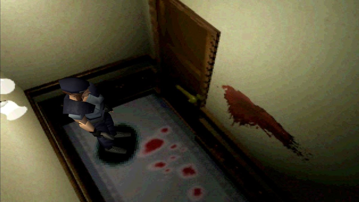 Something I love about the original RE1 is just how creepy the mansion is!   It's colourful and vibrant yet there's an eeriness to it that I can't explain!  Its one of the things I actually prefer about the original game over the remake! #ResidentEvil #REBHFun