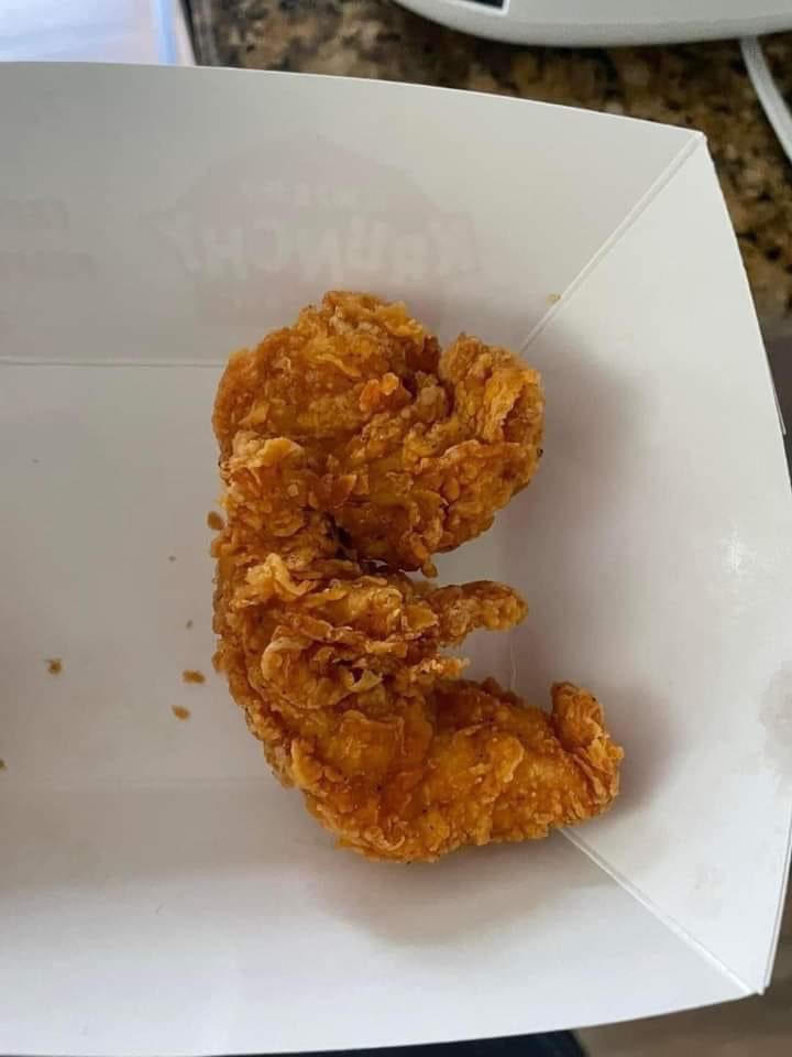 ionk who abortion this is in my chicken but i’m finna eat this lil ho