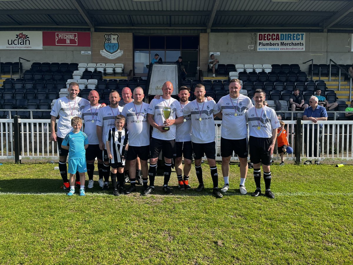 BAMBER BRIDGE HAVE WON THE CUP Huge congratulations to @BamberVets who won the vets 7 a-side tournament with a 1-0 win over Preston Wanderers B. Thank you to all the teams that have participated, we hope you had an amazing day