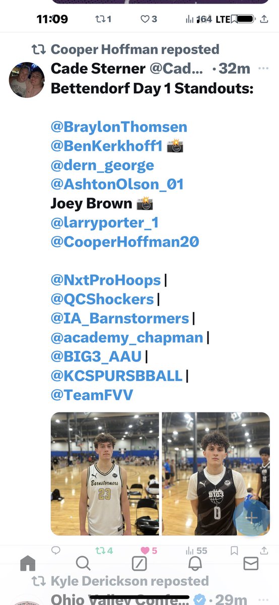 Good start to the weekend for @CooperHoffman20 last night. Lost by 4 to good team out of Kansas City. Getting some love from the Puma Circuit guys!