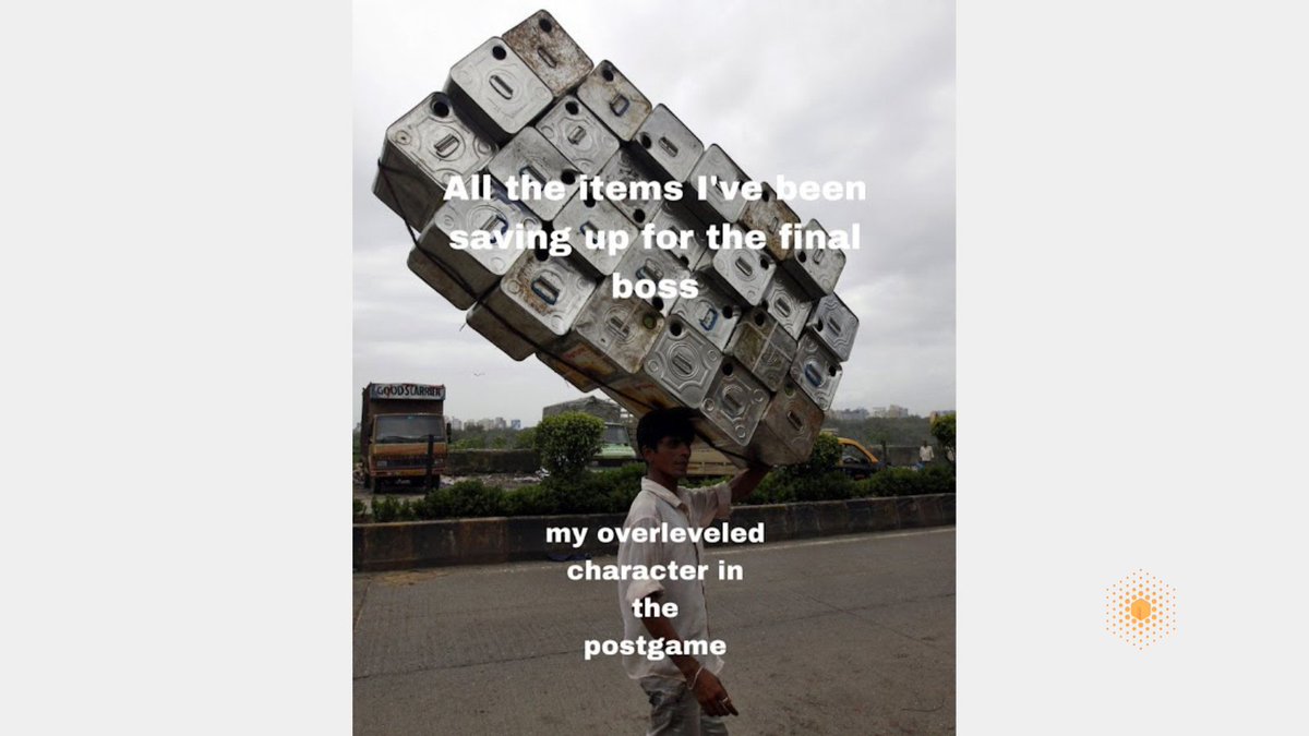 RolldBoxGames's tweet image. 🗿🧗‍♀️ Our 🅰🆁🆃  🆃🅴🅰🅼  has created this #meme to dive full force into this #weekend!

Completing the work of an internal milestone we had:

-
#MemeOfTheWeek | #GameMeme | #GameDev | #IndieDev | #MemeFriday | #SaturdayVibes | #SaturdayFun | #GoalOfTheDay | #GoalSetting @