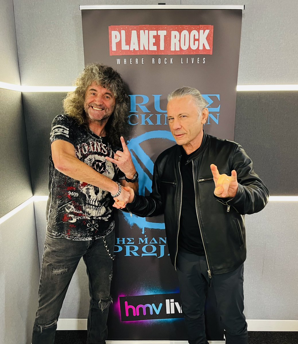 Bruce will join @PaulAnthonyRock on @PlanetRockRadio ‘s ‘My Planet Rocks’ this Sunday at 7pm! Tune in to hear the songs that inspired his career, as well as looking ahead to next week’s UK Tour. DAB / planetrock.com / App / Smart Speaker #BruceDickinson