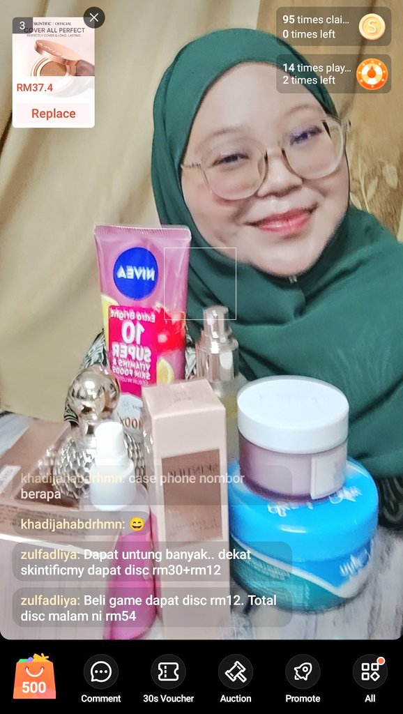 So korang like usual esok i akan live lagi di Shopee ✨ Drop your link dekat DM any item from Shopee yang korang nak beli to get 70% discount!