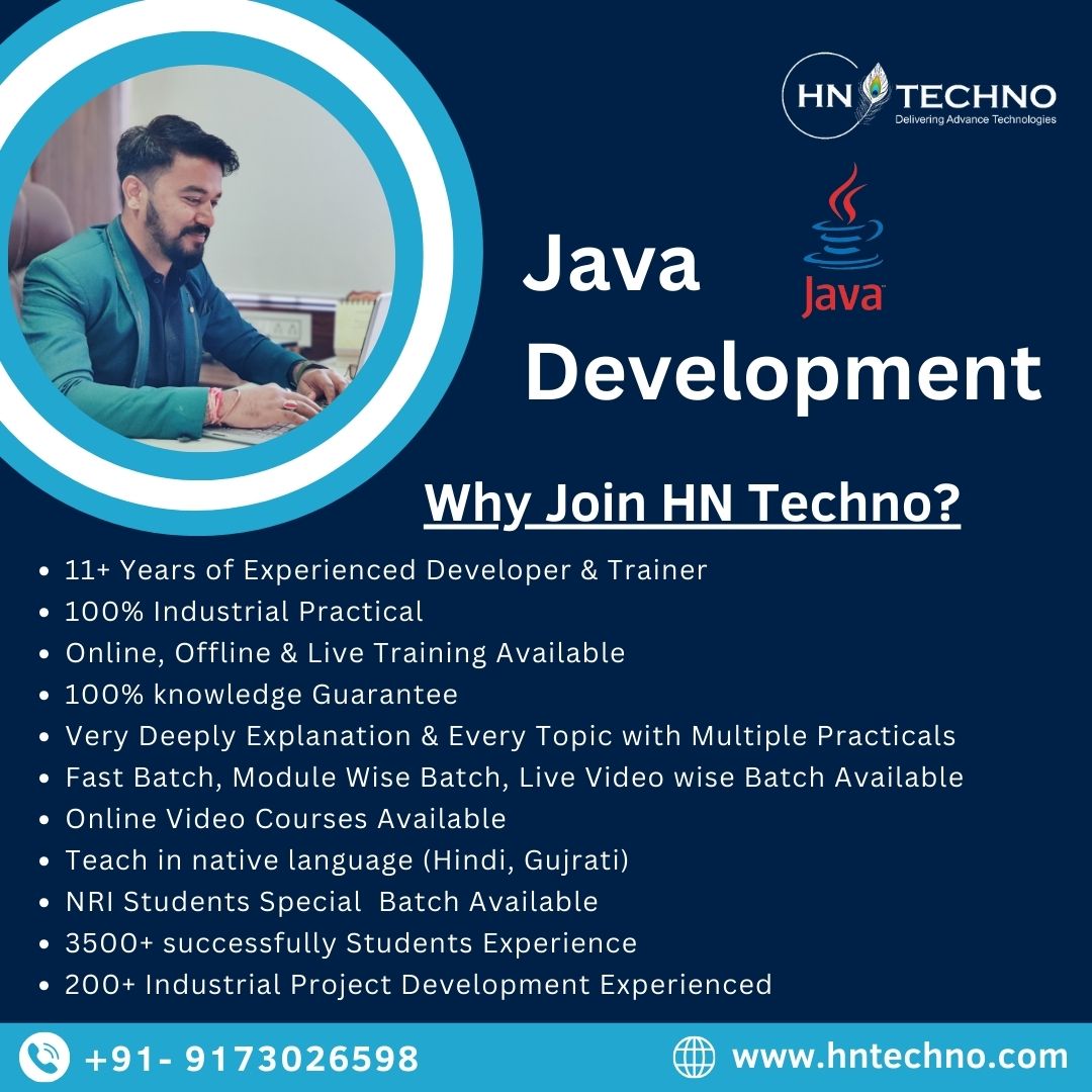 hntechnoportal's tweet image. #HNTechno is the premier #JavaCourse Training and Development Institute in Ahmedabad.
Visit Our Website :
hntechno.com
#JavaTrainingInstitute #Java #HNTechno #HNAcademy #HNTechnoInstitute