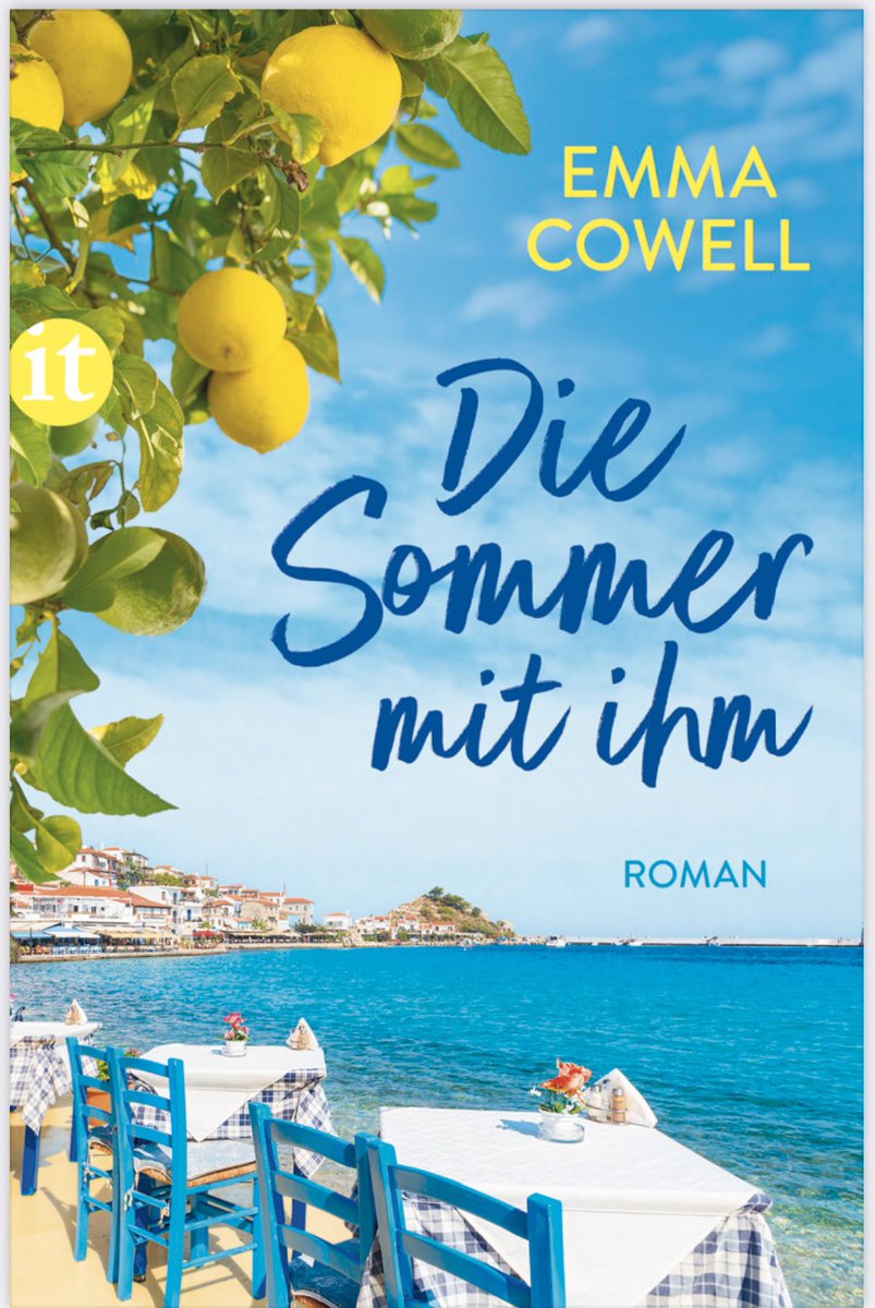On #Eurovision night, this cover receives zwölf points from the German jury! My debut- One Last Letter From Greece- is published on May 20th in the #German language. Available from Amazon & direct from @inselverlag suhrkamp.de/buch/emma-cowe… Das ist sehr aufregend! #Germany 🖤❤️💛