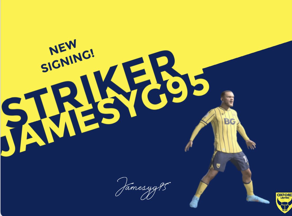 ST - JamesyG95 10

Jamesy comes in to add goals and versatility up top linking up with different players and puts in a proper shift like you’ve never seen before another addition we’re looking forward to see in action this season

Welcome🤝.