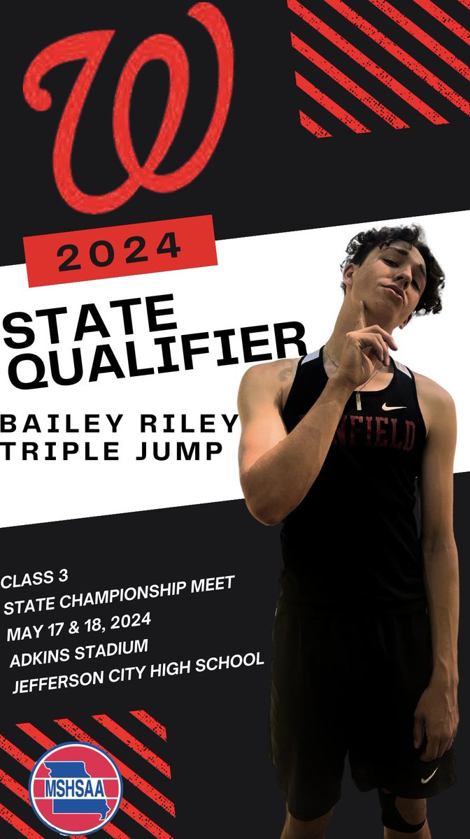 Bailey Riley is headed to state next weekend in Triple Jump!