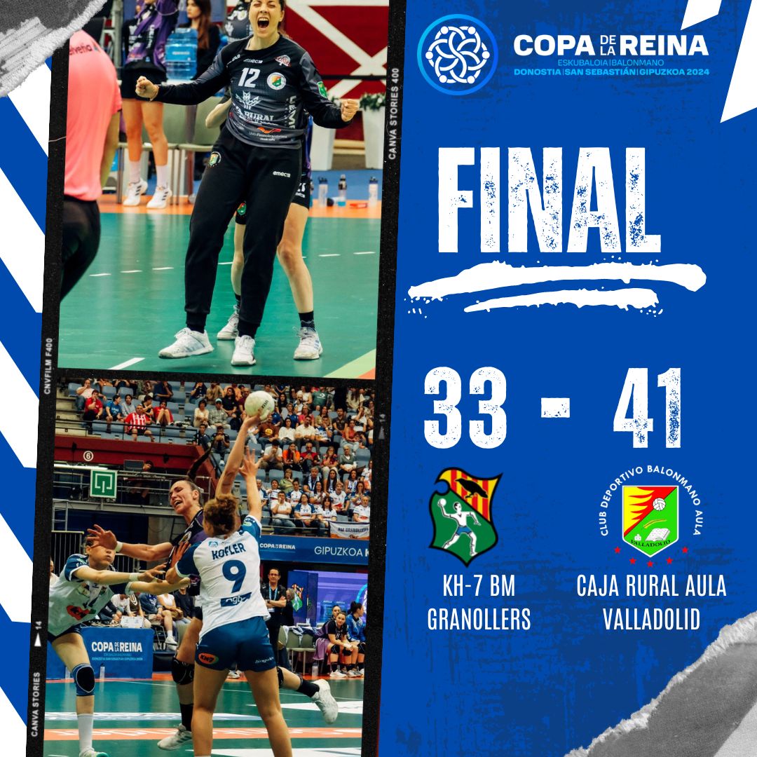 BmAulaCultural's tweet photo. Semifinal #CopaReina2024 
Min 60
@BMGranollers 33
@BmAulaCultural 41
A la Finaaaallll!!! Enhorabuena equipo!!  A la tercera va la vencida!! #espírituAula #11temporadasenlaélite 
@cajaruralzamora 
@LecheGaza https://t.co/xVf6Ll9kv1