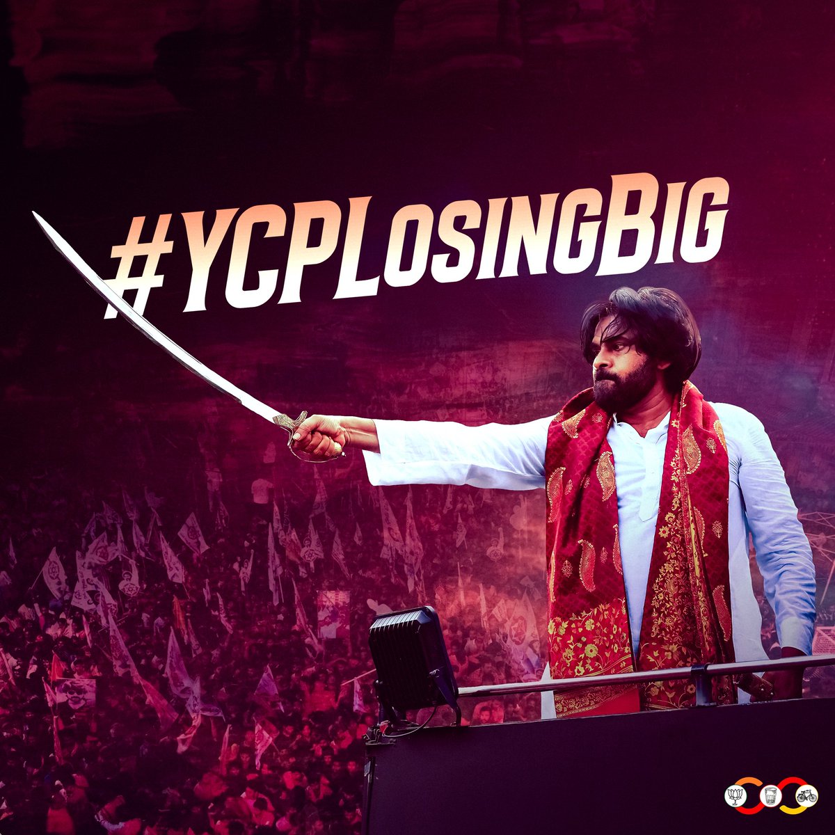 #YcpLosingBig #VoteForGlass #HelloAP_ByByeYCP