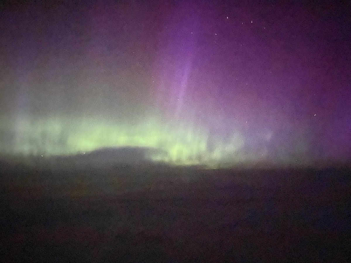 Northern lights from 39,000ft last night 
#NorthernLights