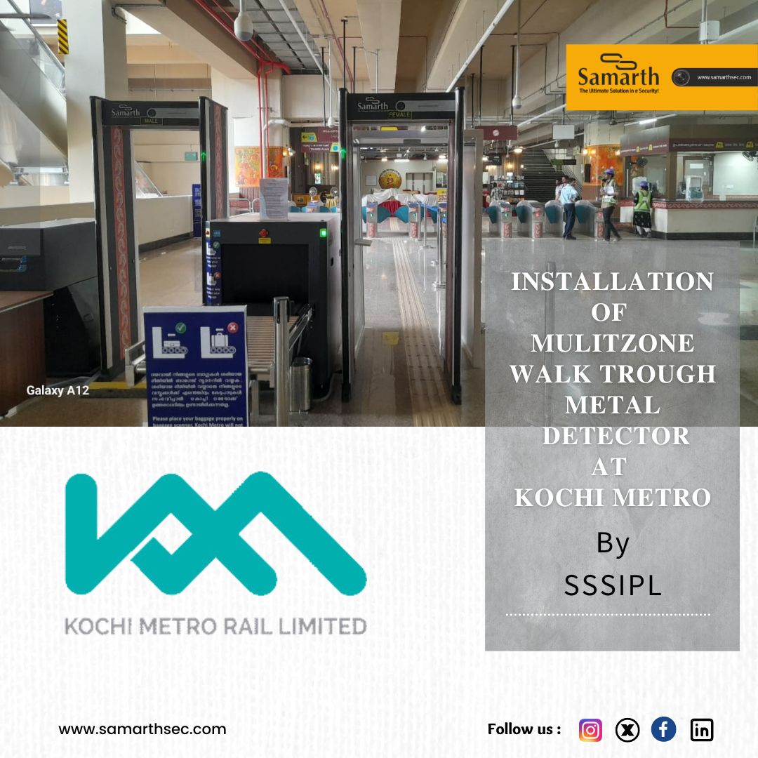 SamarthSec's tweet image. nstallation of Multizone Walkthrough Metal Detector at Kochi Metro Rail Limited
- By SSSIPL
#multizone #walkthrough #metal #detector #metaldetector #security #kochi #metro #railway #securitysystem #navimumbai #india #mumbai #indianmetro #maharashtra