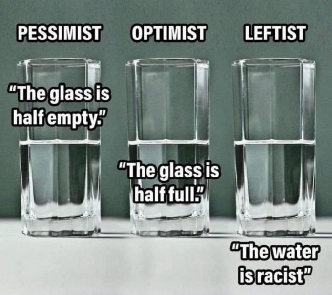 Well to be fair to the Leftards the water has absolutely no color at all! #DemocratsAreRacist #DemocratsAreEvil #TRUMP2024ToSaveAmerica