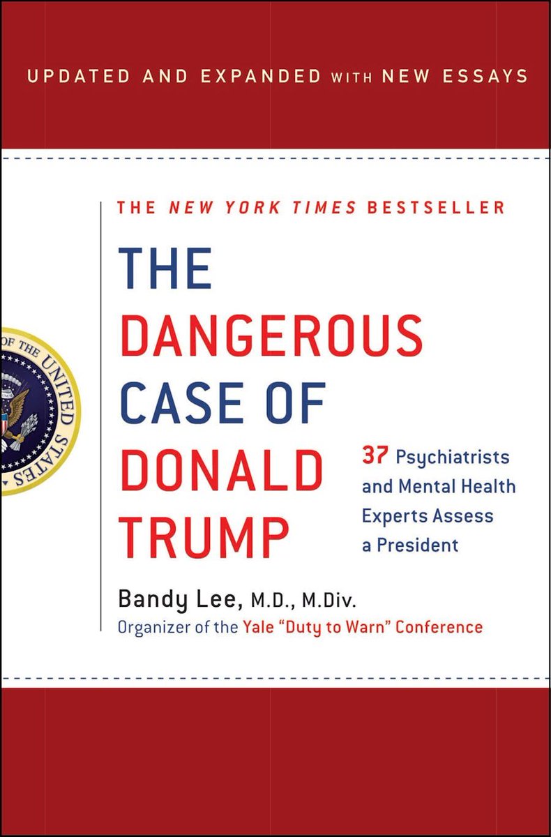 #ProudBlue #DemsUnited #DemVoice1 #demcast

Make sure to vote: #BidenHarris2024

There are things we know and there are things we don't about how dangerous TFG is. The one thing I can tell you is that he is frighteningly mentally ill & this is a MUST read!'

The following are