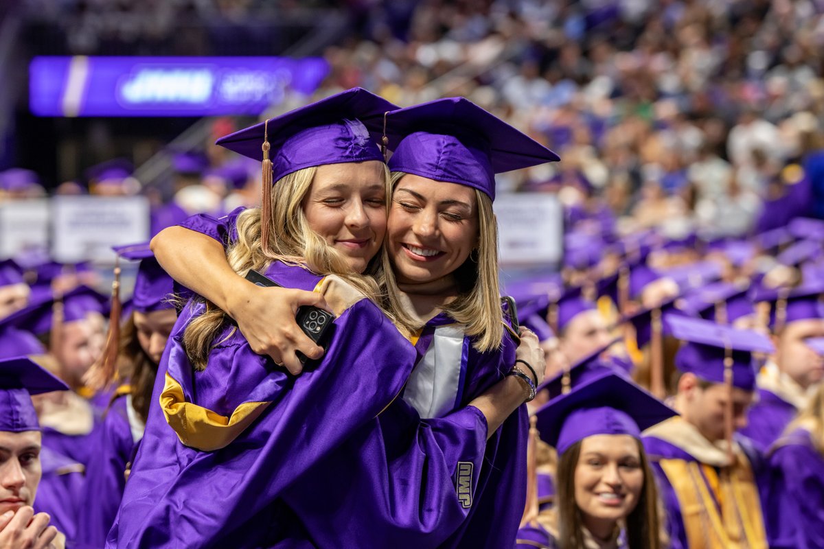 Here’s to all you’ve accomplished and what’s around the corner. Congratulations to our graduates in @JMUCOB, @JMUCoE, JMU's School of Professional & Continuing Education and University Studies.