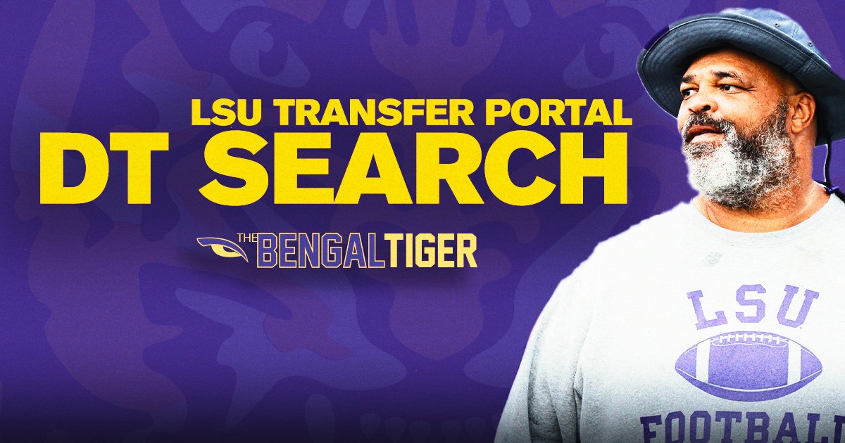 New: There are new developments in #LSU's search for another DT in the Transfer Portal. One target has locked in a multi-day visit in Baton Rouge. Another is off the board as he shuts down his recruitment. The latest scoop is up on The @BengalTigerOn3: on3.com/teams/lsu-tige…