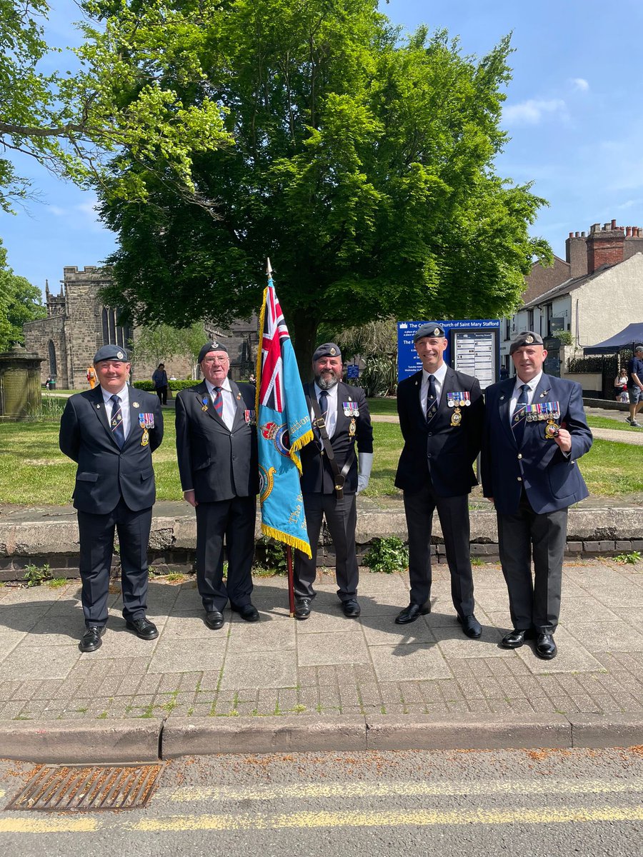 The Association was well represented at todays civic parade for the Lord Mayor of Stafford @TacticalSupWing