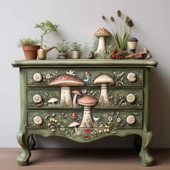 How charming is this chest of drawers?