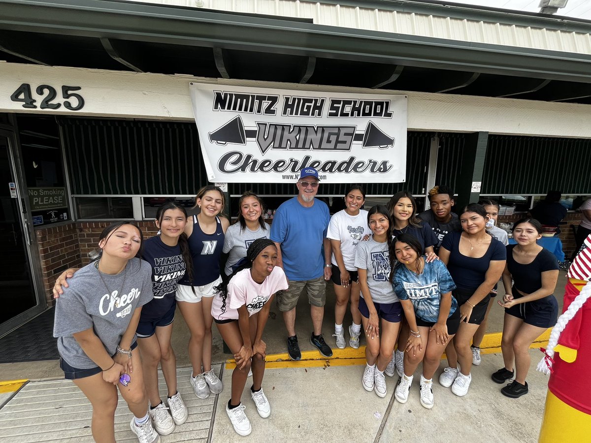 Thank you Board President Randle for supporting our Nimitz High School Cheerleaders 📣💙 <a href="/AhnaSGomez/">Ahna Gomez</a> <a href="/IrvingISD/">Irving ISD</a> <a href="/NimitzVikings/">Nimitz High School</a> <a href="/NHScheerbooster/">NHS CheerBooster</a> <a href="/NimitzCheer1/">Nimitz Vikings Cheer</a>