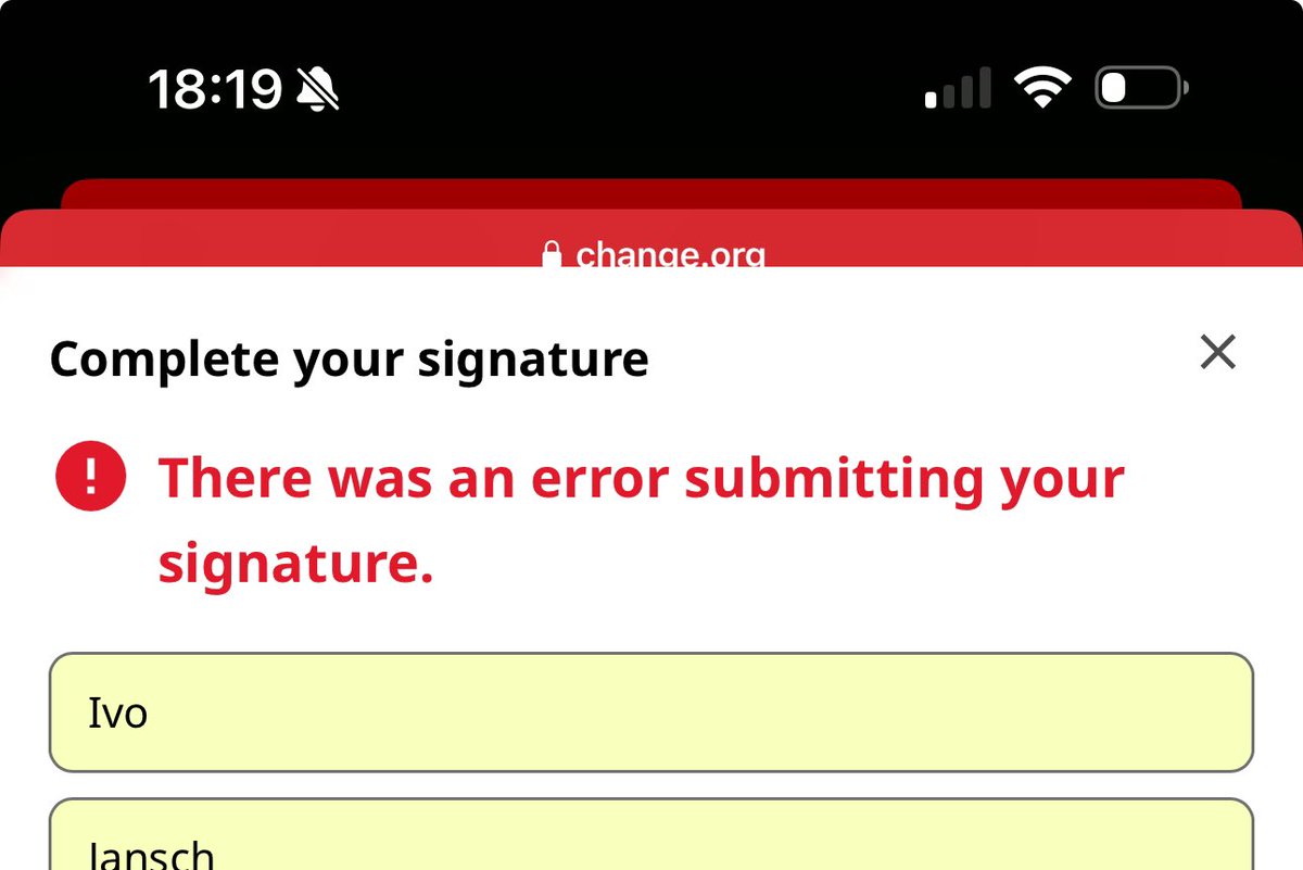 The massive support for Joost has broken change.org. Unable to sign at change.org/p/get-joost-kl…