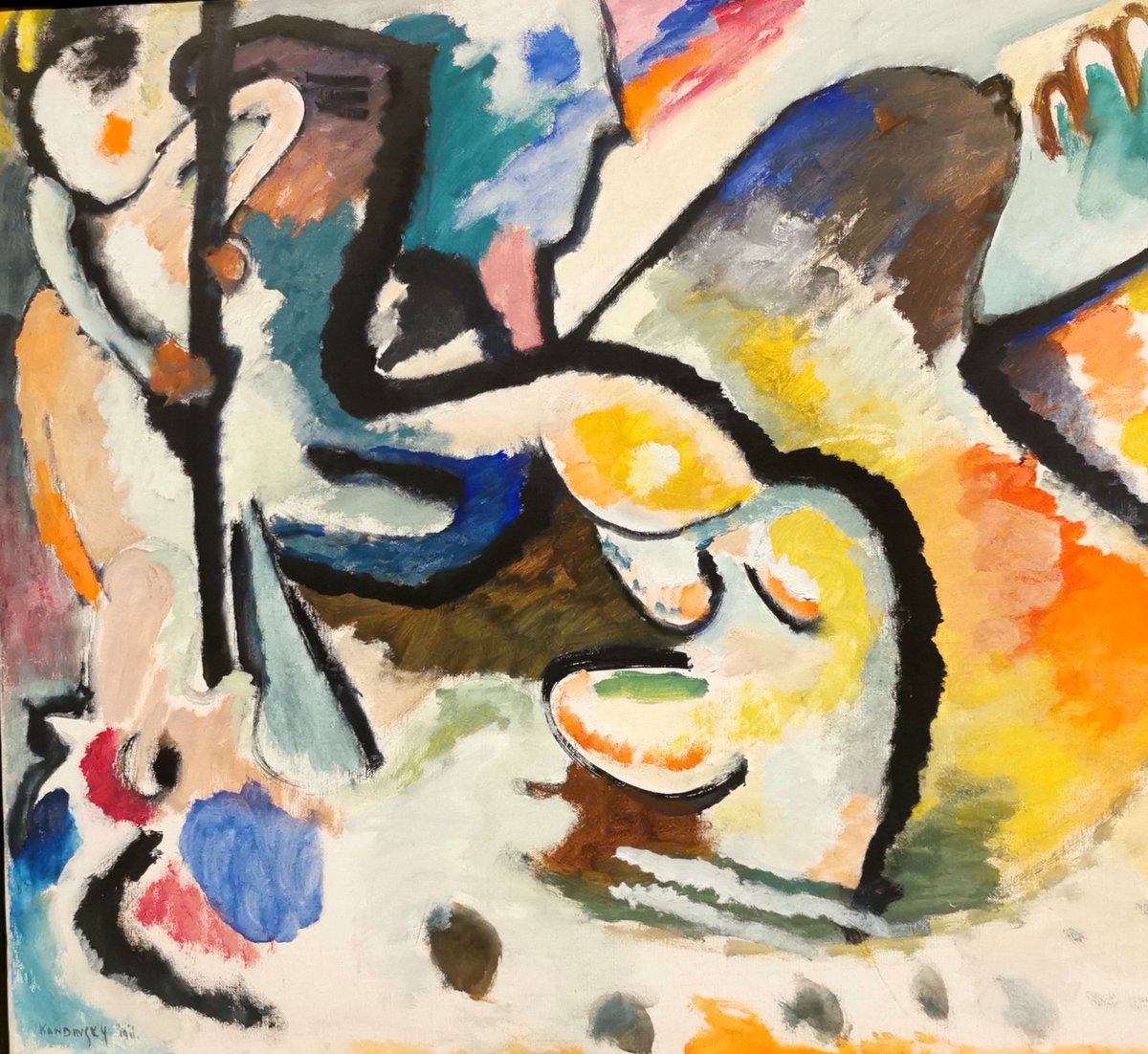 #Expressionists @Tate  is a story of friendships through The Blue Rider's #art - from F Marc’s interest in colour to A Sacharoff’s freestyle performance, from G Münter's experimental photographs to M Werefkin's dramatic paintings. Bonus encountering @StEdmundHall friend.
