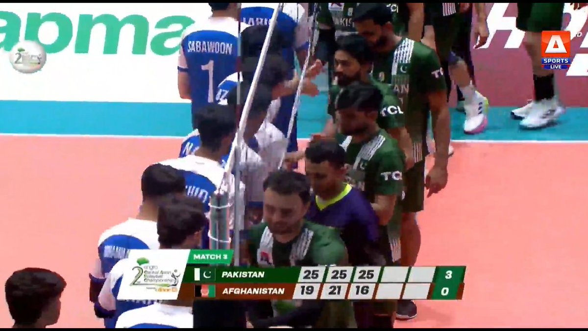 Pakistan beat Afghanistan 3-0 in their first match of CAVA Nation's League in Islamabad 🇵🇰👏💚 #Volleyball