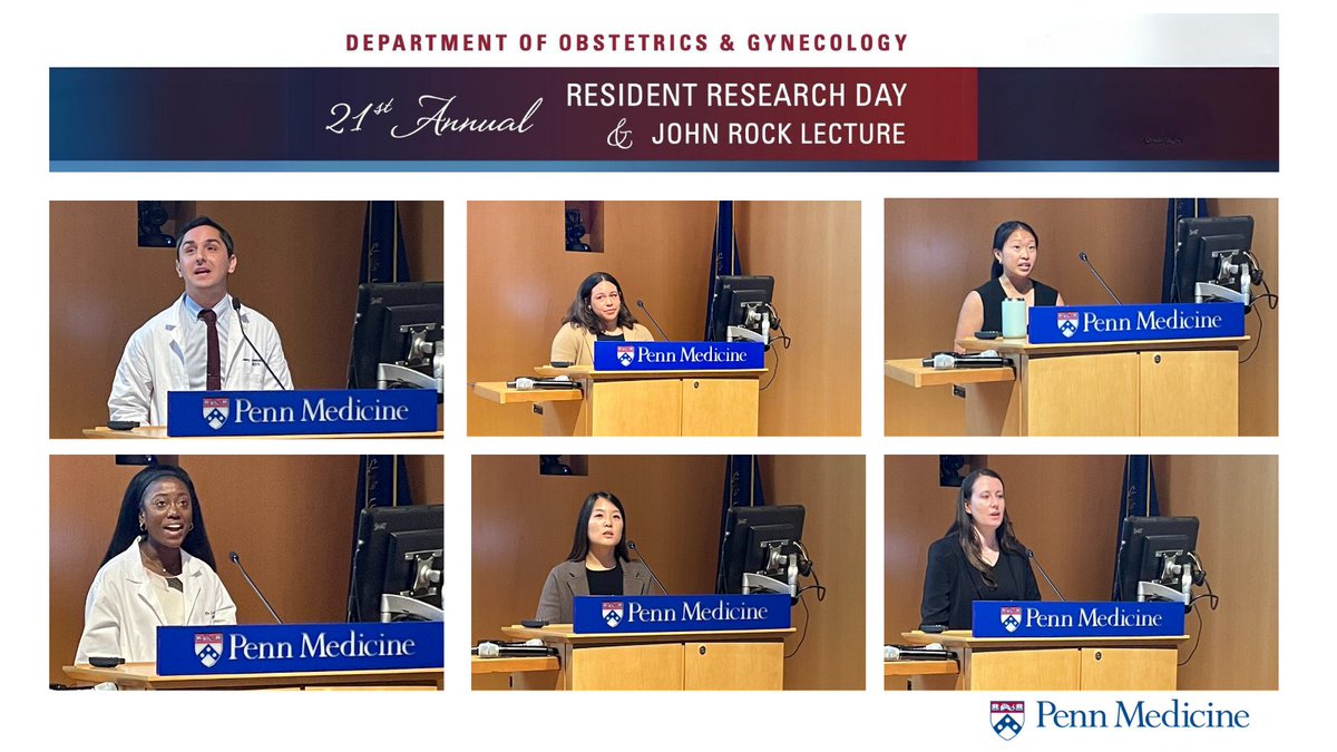 Thank you to our OBGYN PGY4s at HUP for sharing their impactful research findings at this year's Resident Research Day. We are so proud of their inspiring contributions to #OBGYNResearch! And, special thanks to the mentors, faculty and co-residents who make these important