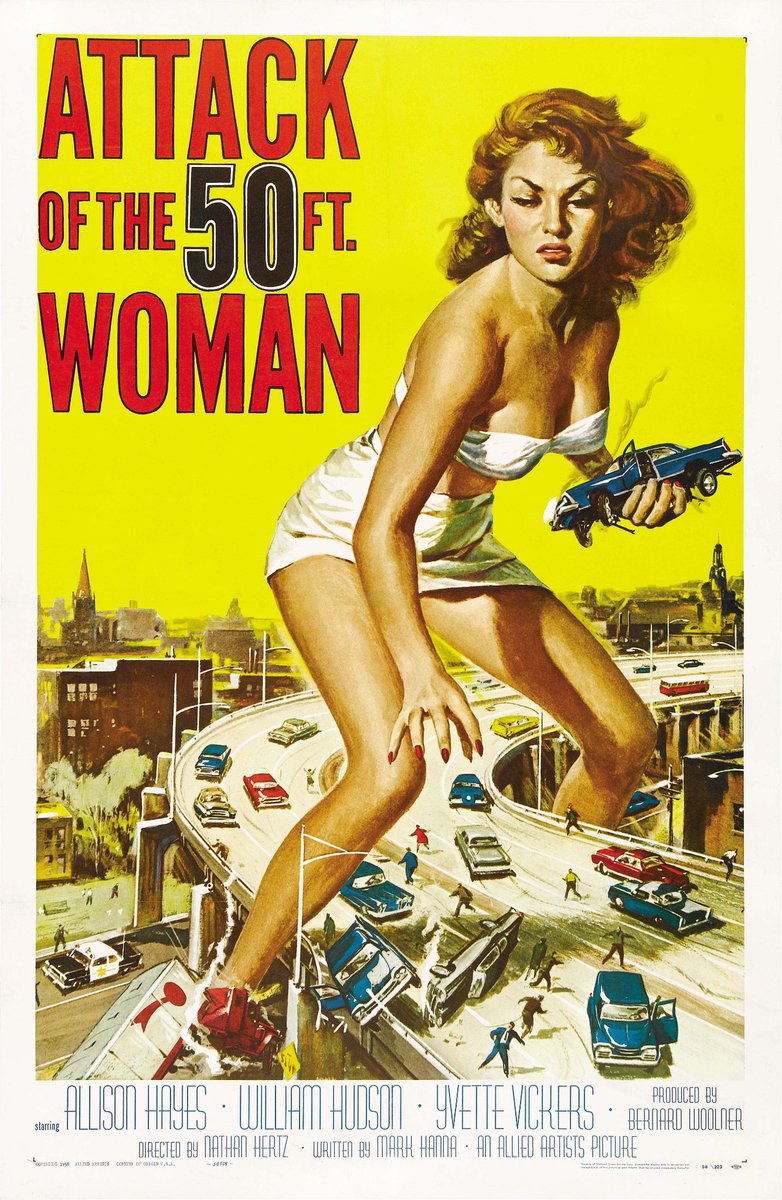 Recorded some fine cinema earlier this morning. Late to the #tcmparty #attackofthe50footwoman