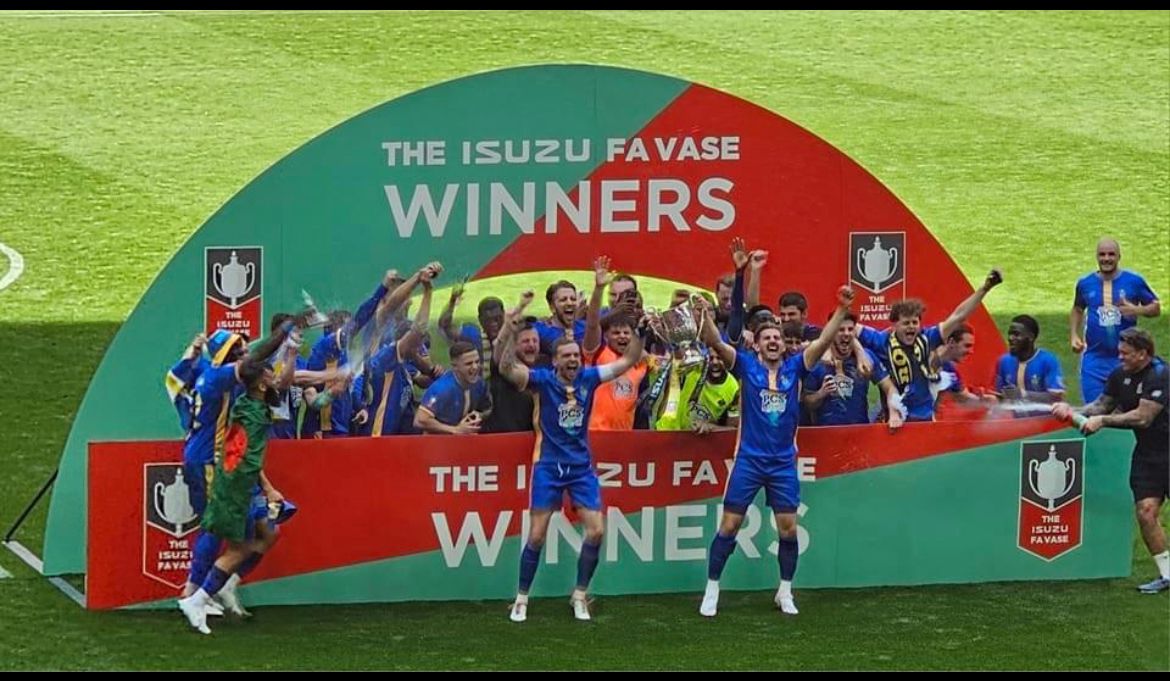 Congrats to everyone @RomfordFC in winning the Isuzu FA Vase. Great to see so many ex and current Abbey boys celebrating at Wembley today. What a week for Abbey Captain Nakipov-Getmansky & Top Abbey scorer Dorrell, National Schools champions and now FA Vase Winners!! Wow 🏆👏🔥
