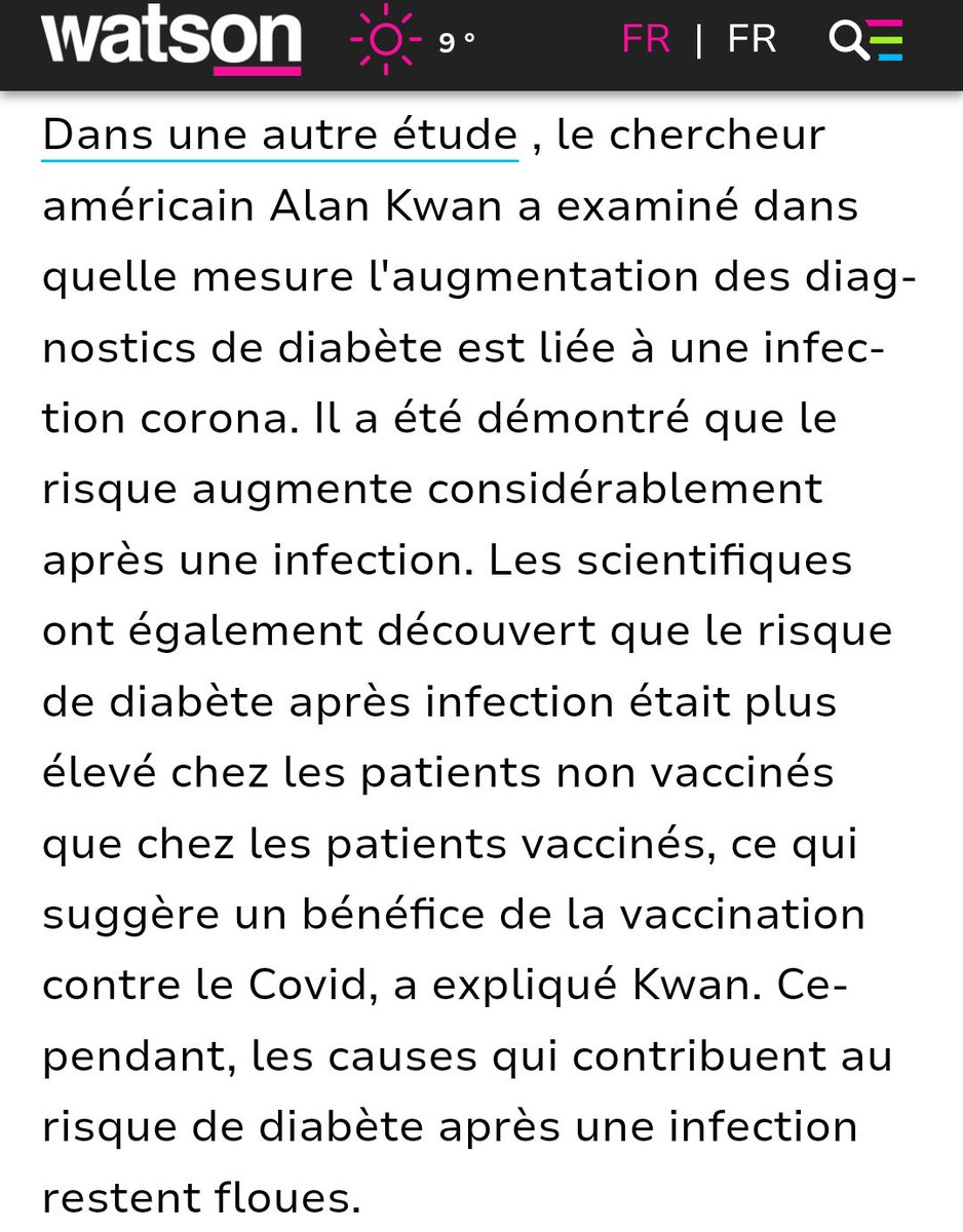 C'est exactement pour cela que j'ai fait vacciner mes enfants contre le covid. Vous ne pouvez jamais prévoir les conséquences à long terme d'une infection avec un nouveau virus (cf rougeole et la panencéphalite, les HPV et les cancers, ...). Et beaucoup plus avec les vaccins.