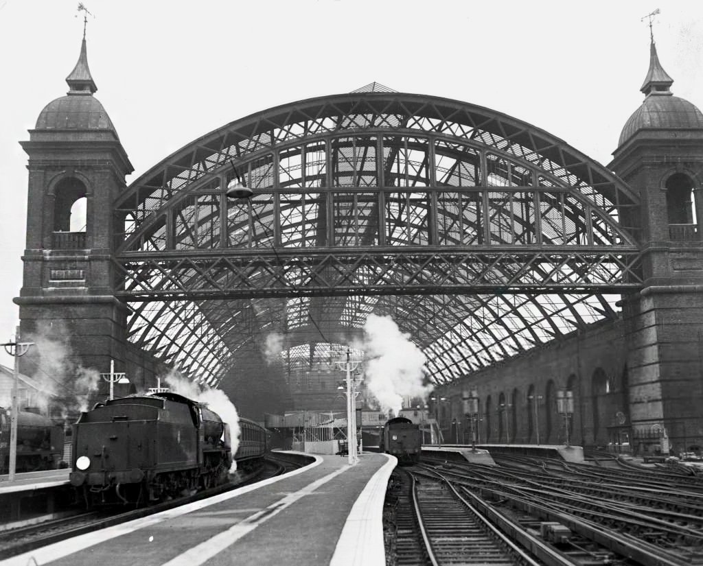 Doomed Station 18th April 1958: The grand roof over the platforms of Cannon Street Station, London, just before it was demolished as part of British Rail’s modernisation plans. By the late 1960s the only original features to survive were the two towers and part of the station