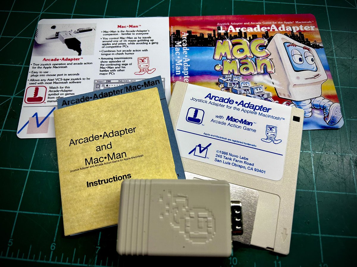 javmast3r's tweet photo. My friend @gutbomb reversed engineer MacMan’s joystick adapter (Atari) for the classic Mac. Now we will be offering a reproduction soon!
#classicmac #Apple #Macintosh #MacMan #Joystick #Atari https://t.co/sVCjsdAbvL