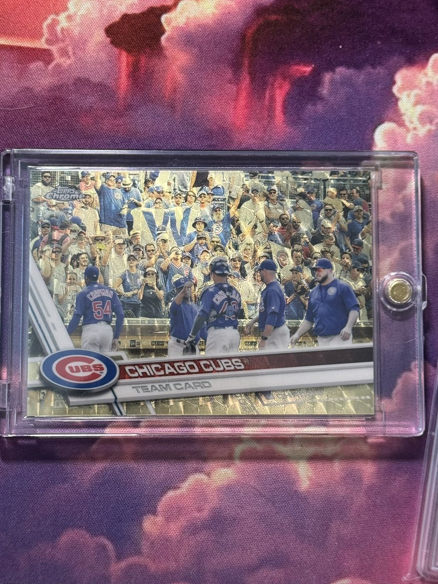 Help me find a cubs fan that needs this! Cubs team topps chrome superfractor 1/1 $400 shipped obo. RTs appreciated
