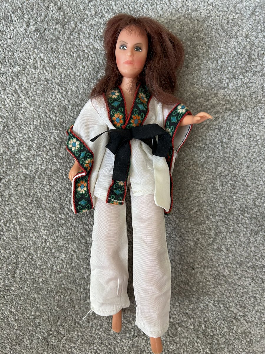 Exhibition “ABBA - one week in Brighton” <a href="/BrightonMuseums/">Brighton Museums</a> is great fun and I got my much loved Frida-doll out! #Eurovision #alwaysgoodwithglitter