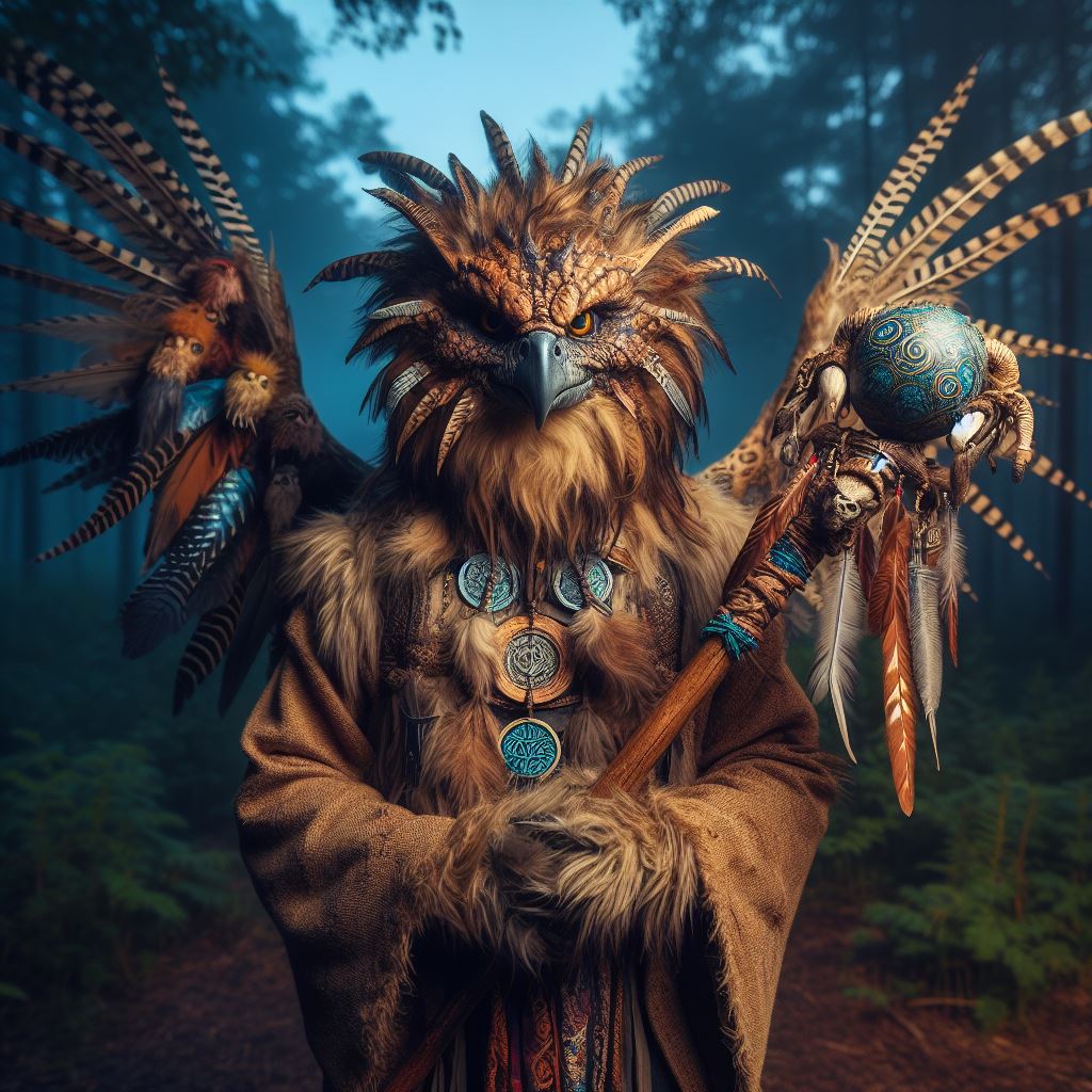 ✨🦉The Shaman🦉✨ #aiart #aiartwork #digitalart #fantasyart #aiphotography