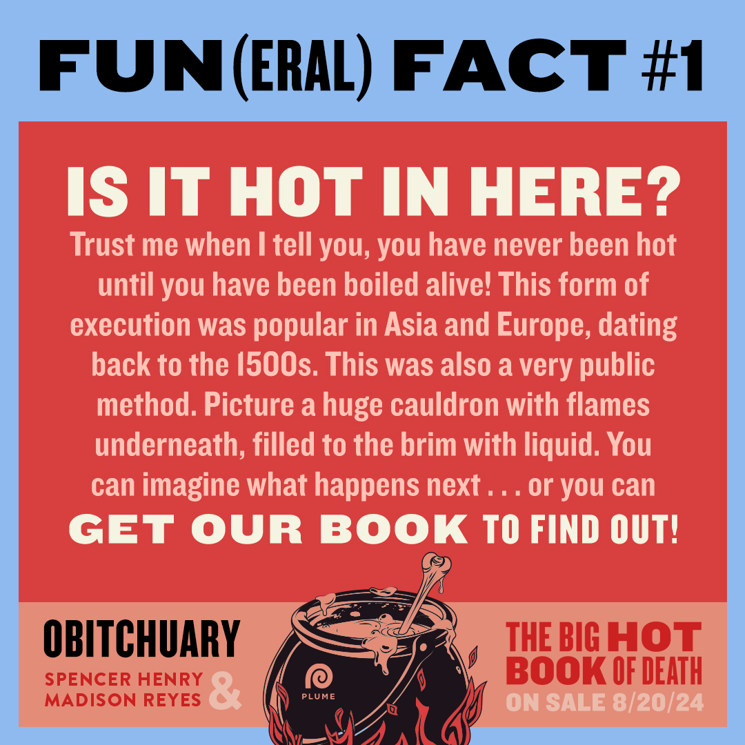 The more you know, ya know? OBITCHUARY is the darkly funny and deeply poignant exploration of all things death from the creators of @obitchuarypod. Preorder your copy: prh.com/obitchuary