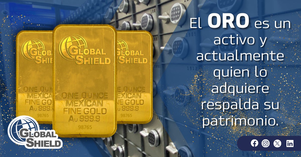 Asegure su futuro con el respaldo seguro y confiable del oro. Invierte hoy mismo con Global Shield
globalshield.com.mx
Nuestras sucursales
🌐Interlomas CDMX
🌐Andares Guadalajara
🌐Punto Sur Jalisco
🌐Midtown Jalisco
🌐Marina Puerto Cancún
#Globalshield #rentarcajadeseguridad