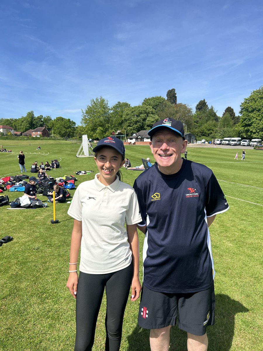 A proud moment for me today seeing Anna play her first North and Mid Wales girls pathway game @CricketWales @cricketwales_wg at Oswestry school @Llandudno_CC . Anna’s road to this level has been longer than most her story continues …@RachCricketWAL @YsgolCapelulo
