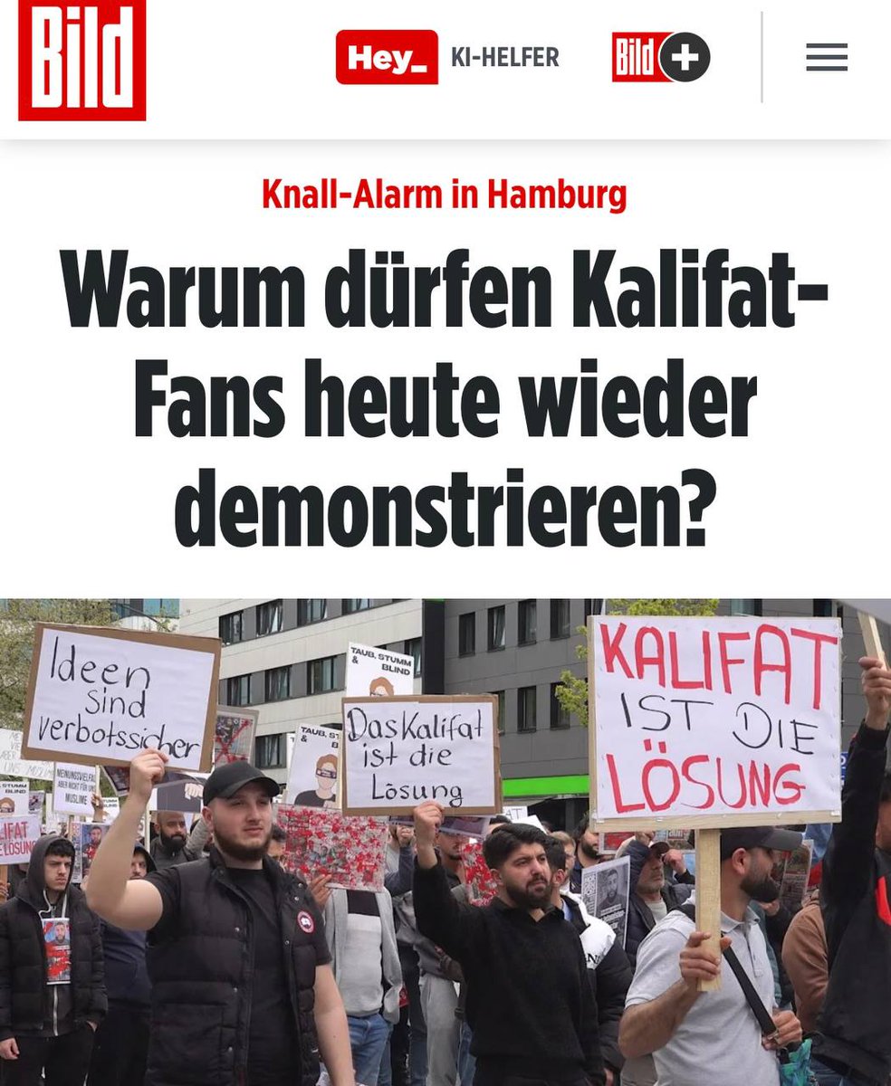 Ist doch ganz einfach, wo der politische Wille fehlt, können sich Islamisten ungestört austoben! #Hamburg #Kalifat