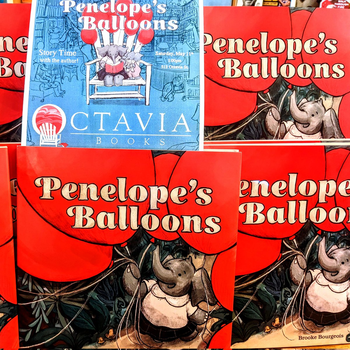 Come join us at 1:00pm for a Saturday afternoon storytime reading with children's author and illustrator Brooke Bourgeois celebrating her heartwarming debut picture book, PENELOPE'S BALLOONS. Yes, there will be ballooons!